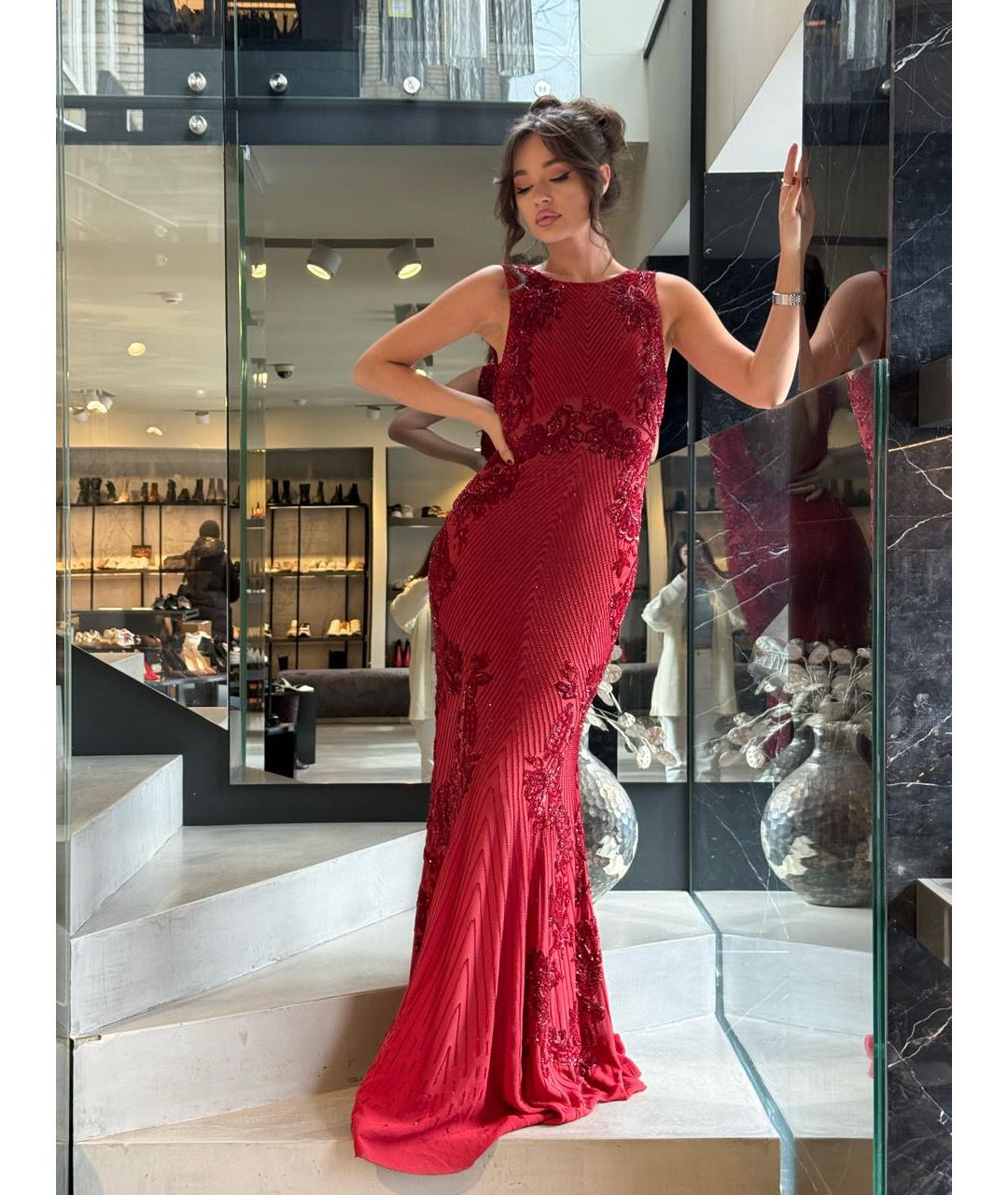 ROBERTO CAVALLI Красное вечернее платье, фото 3