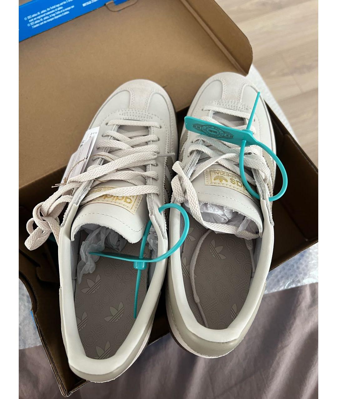 ADIDAS Бежевые замшевые кеды, фото 3