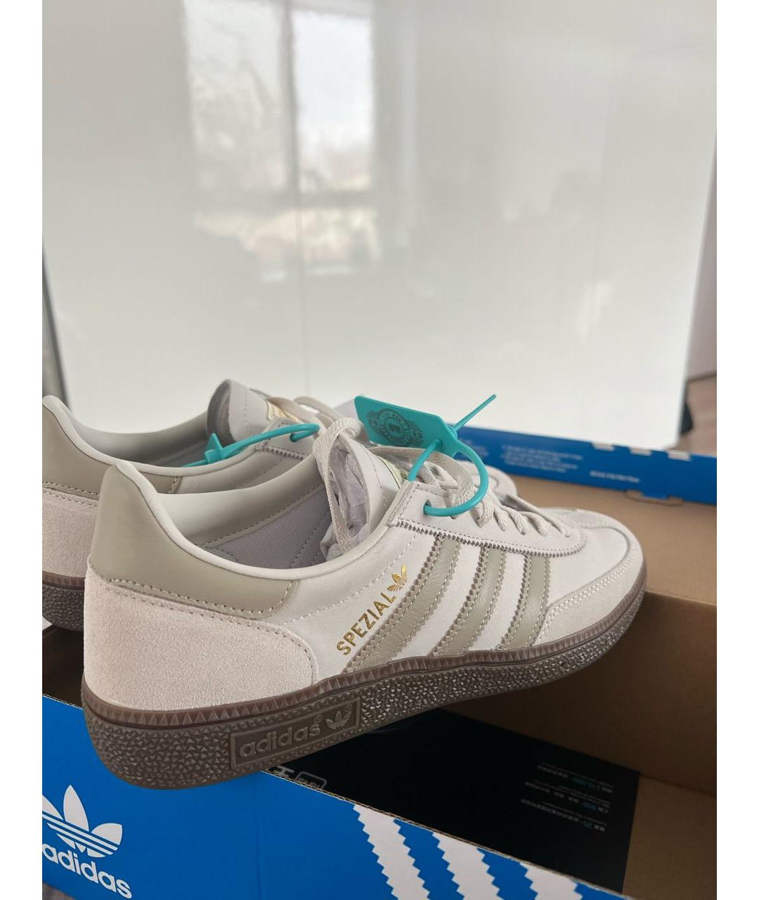 ADIDAS Бежевые замшевые кеды, фото 5