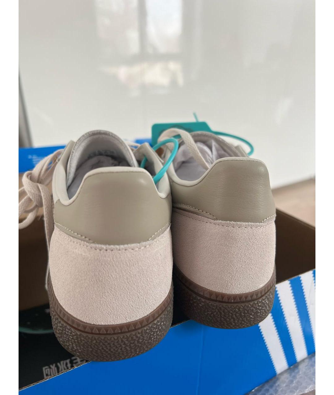 ADIDAS Бежевые замшевые кеды, фото 4