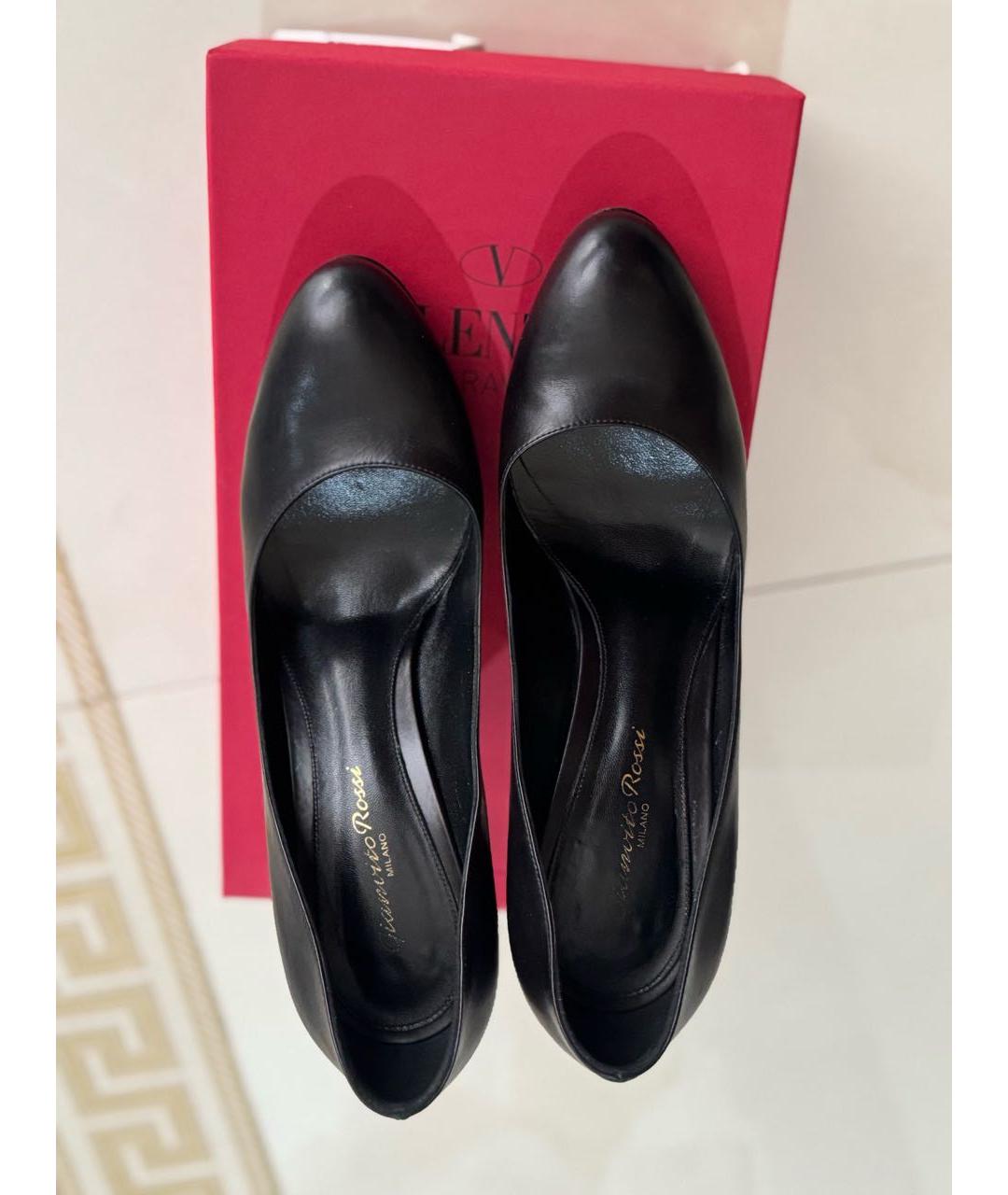 GIANVITO ROSSI Черные кожаные туфли, фото 3