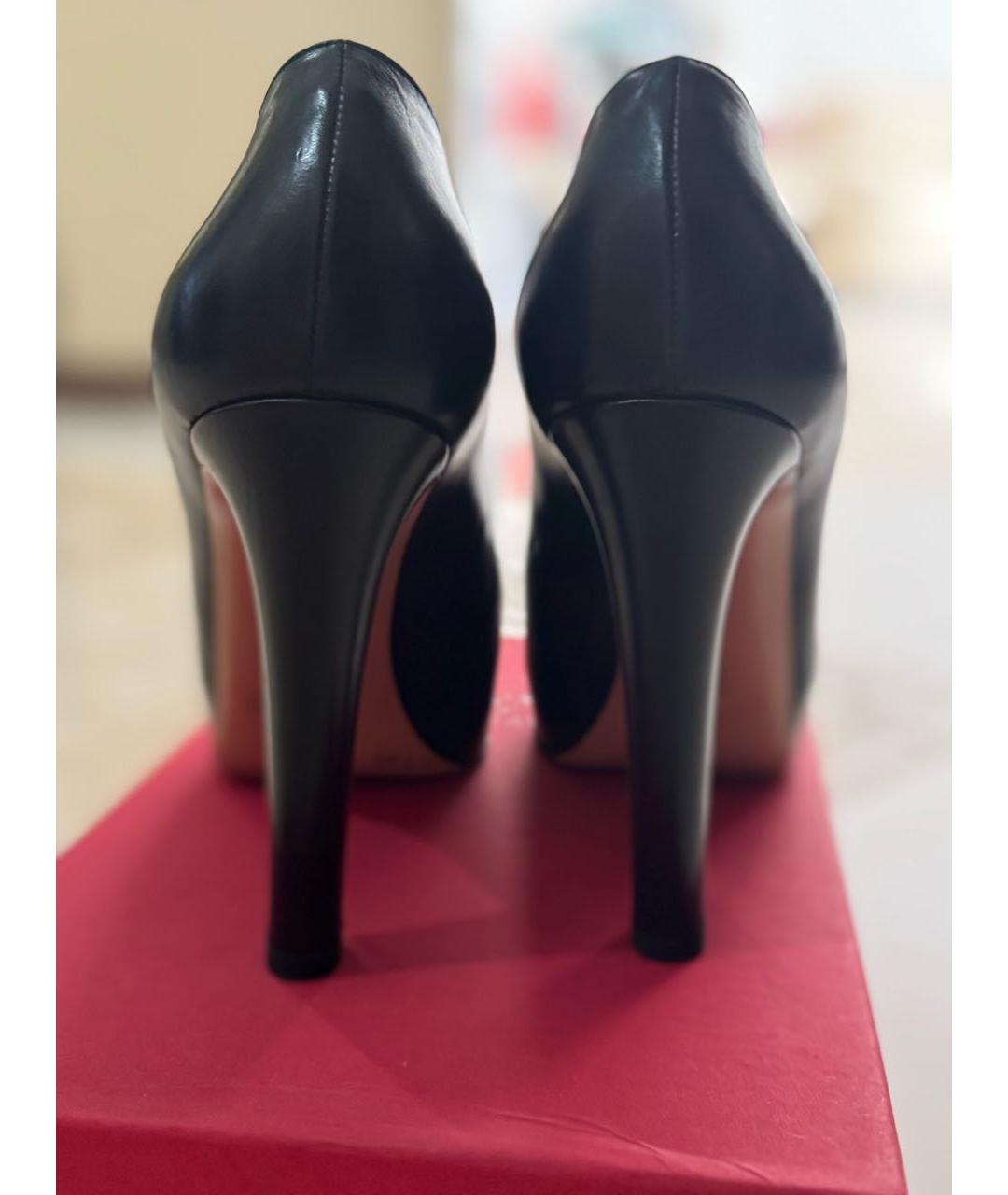 GIANVITO ROSSI Черные кожаные туфли, фото 4