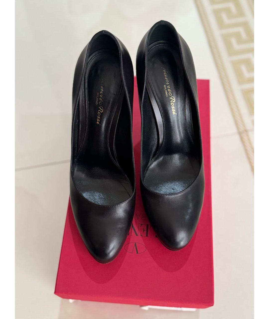 GIANVITO ROSSI Черные кожаные туфли, фото 2