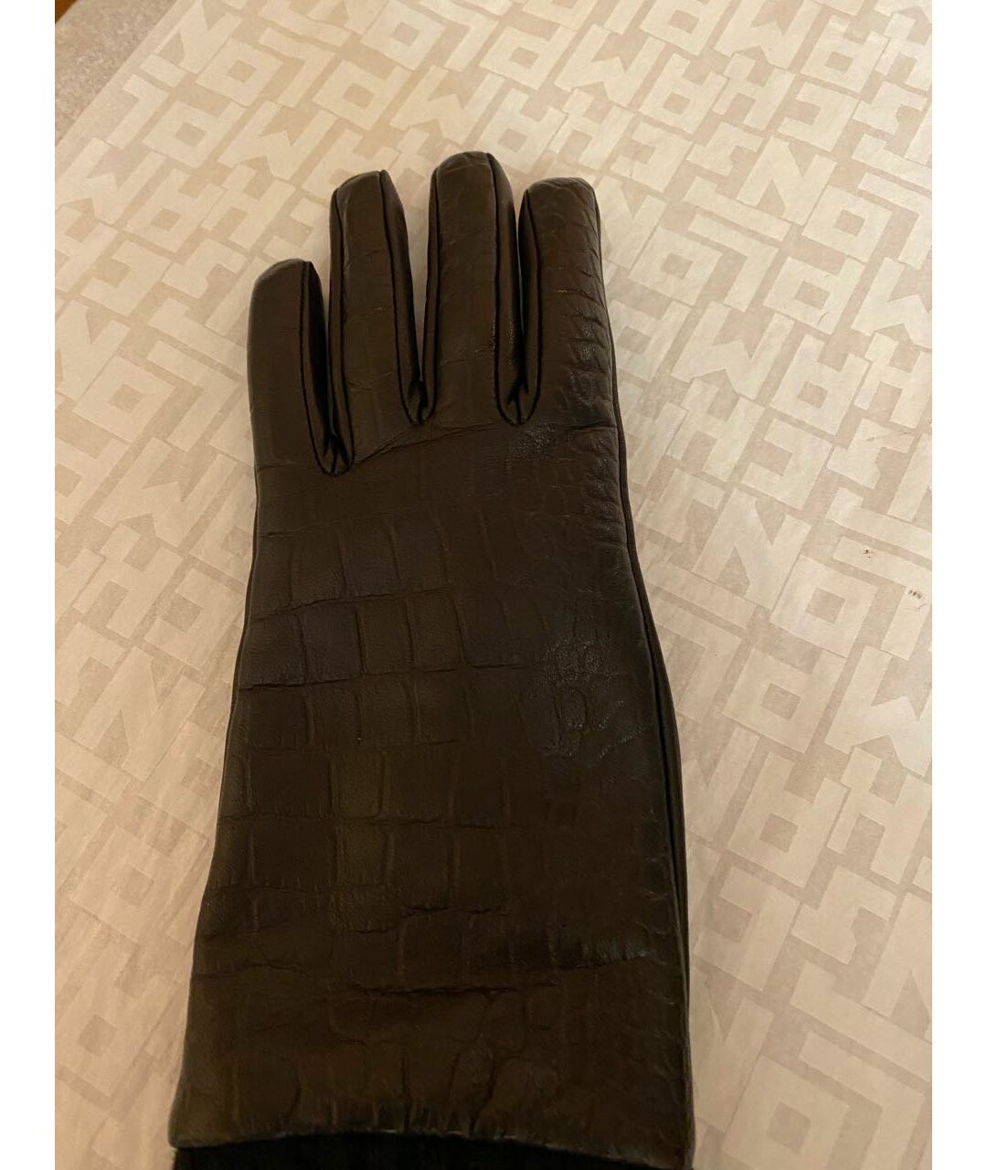 MAX MARA Черные шерстяные перчатки, фото 5