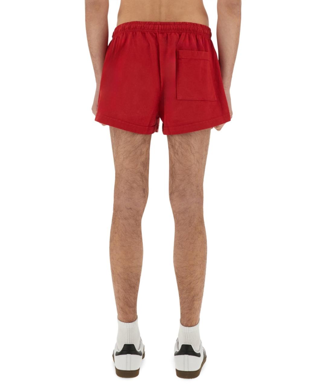 SPORTY AND RICH Красные хлопковые шорты, фото 4