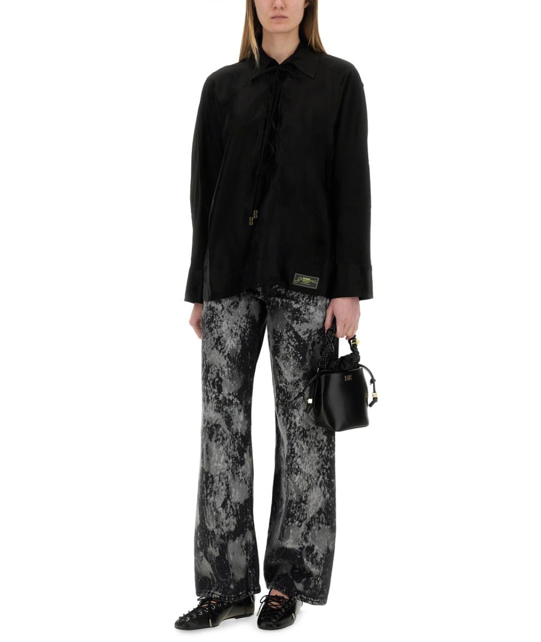 GANNI Черная рубашка, фото 3