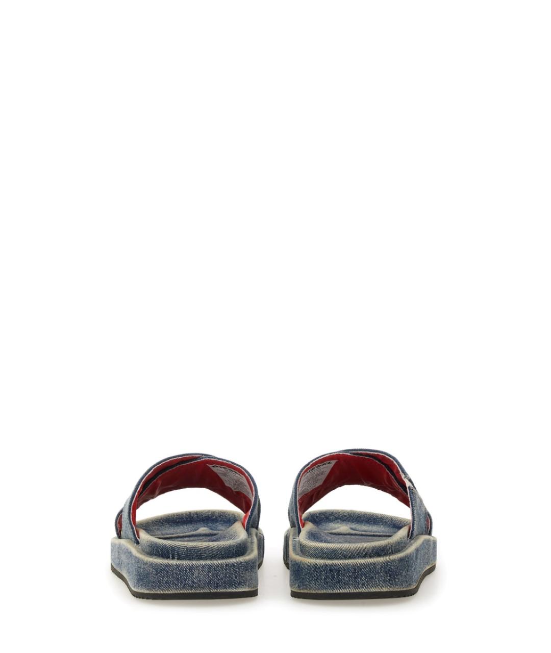 DIESEL Синие текстильные сандалии, фото 4