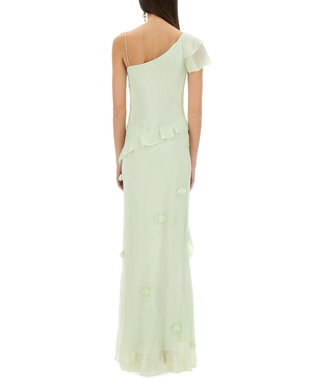SELF-PORTRAIT Зеленые коктейльное платье, фото 3