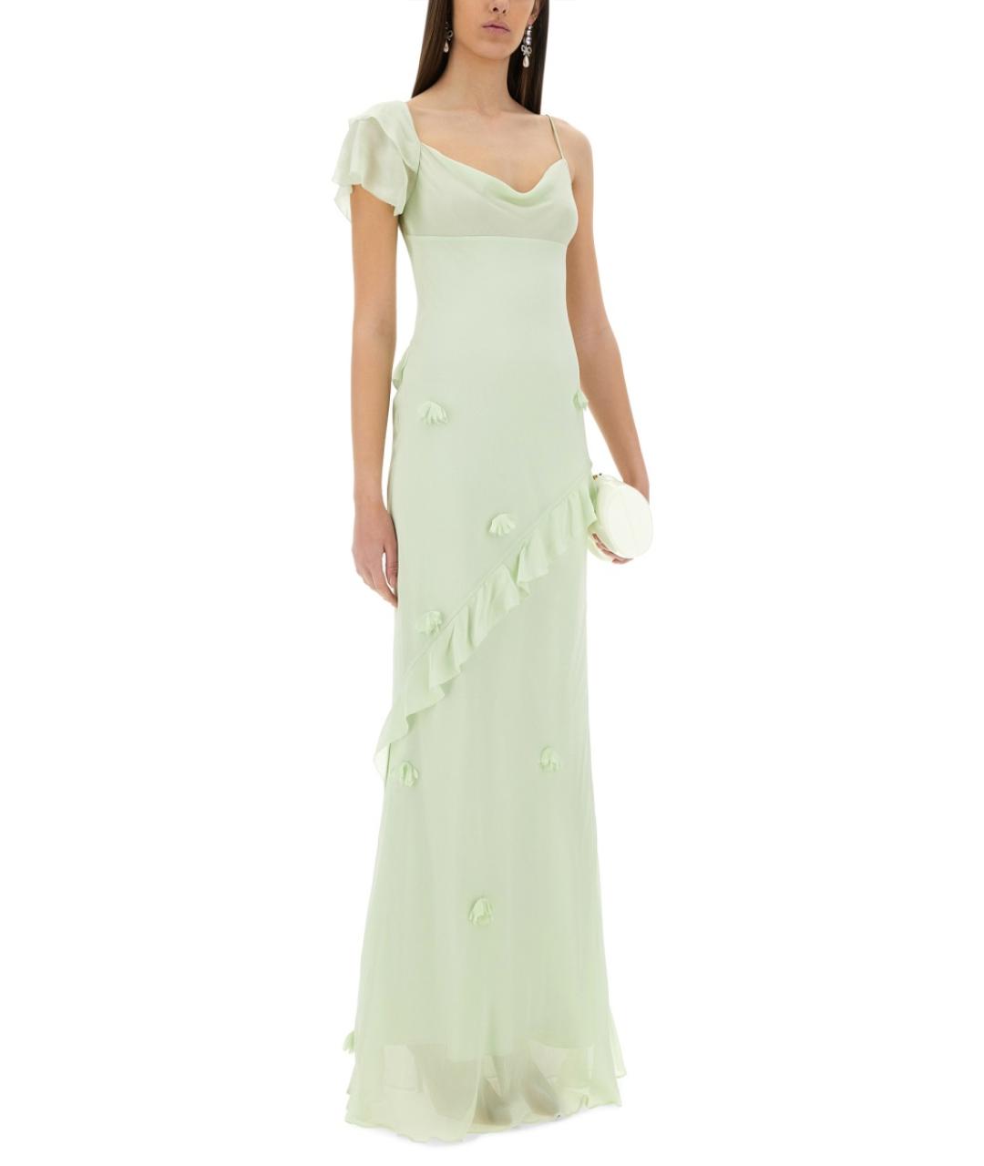 SELF-PORTRAIT Зеленые коктейльное платье, фото 2