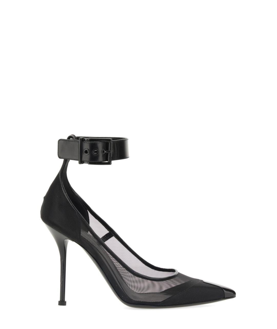 ALEXANDER MCQUEEN Черные синтетические туфли, фото 1