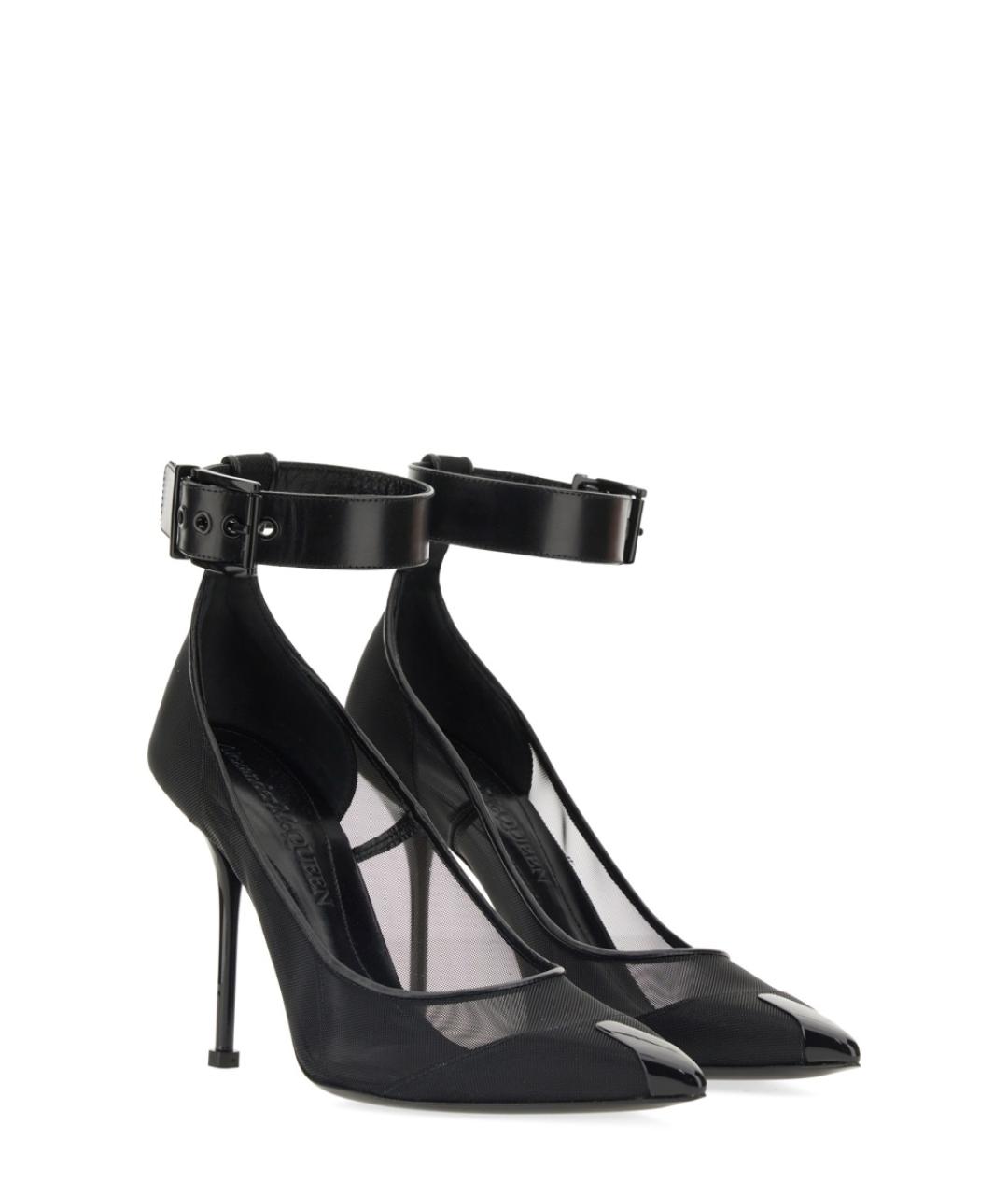 ALEXANDER MCQUEEN Черные синтетические туфли, фото 2