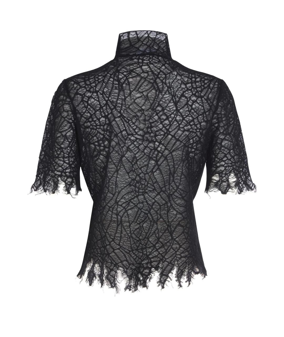 ALEXANDER MCQUEEN Черная хлопковая футболка, фото 6