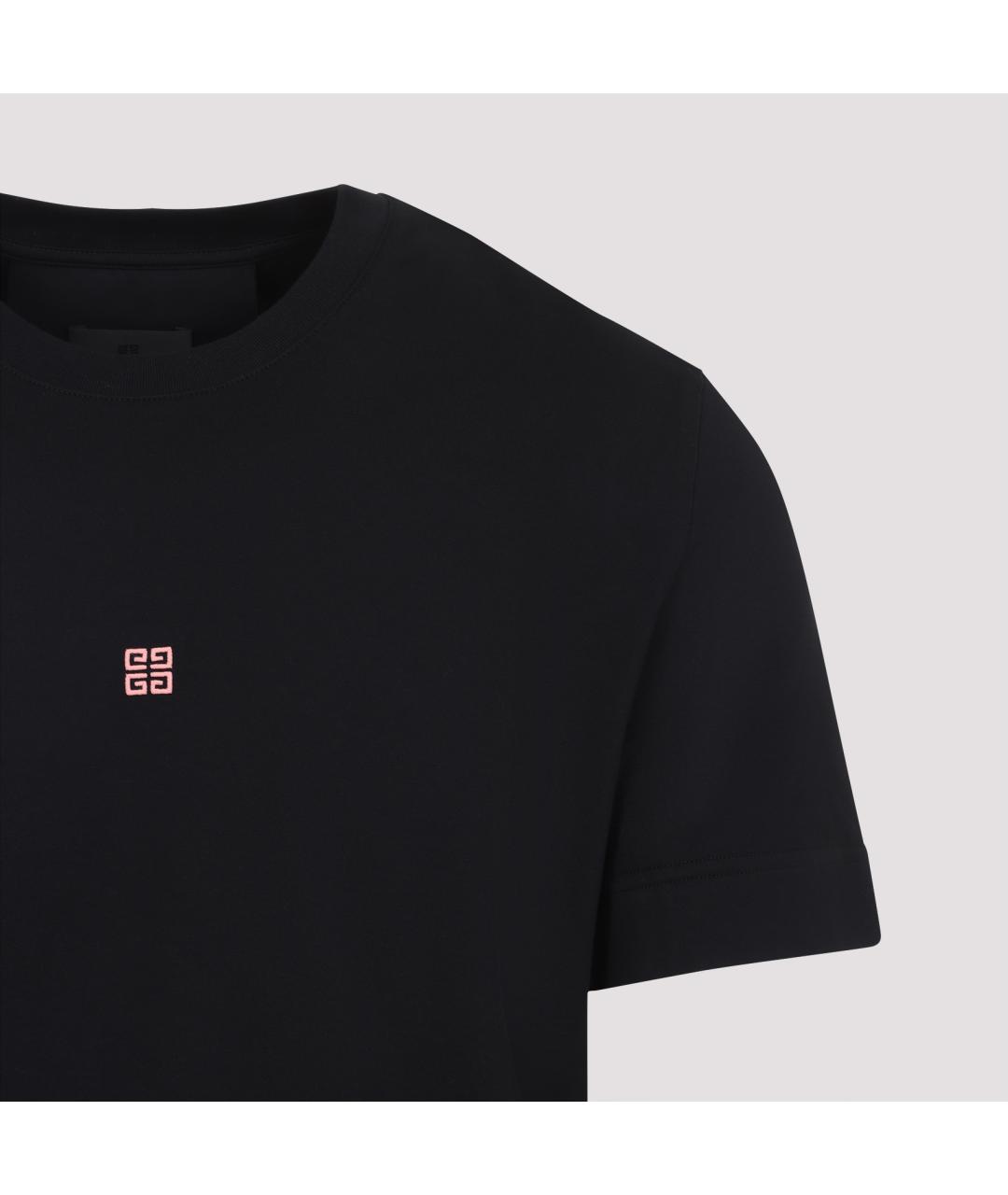GIVENCHY Черная хлопковая футболка, фото 4