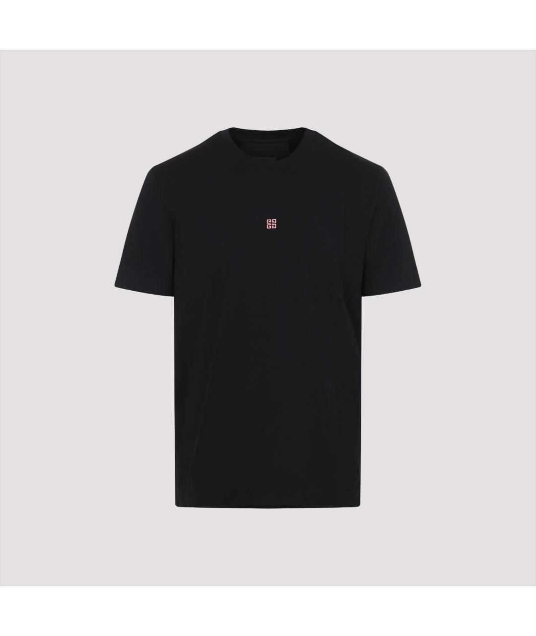 GIVENCHY Черная хлопковая футболка, фото 2