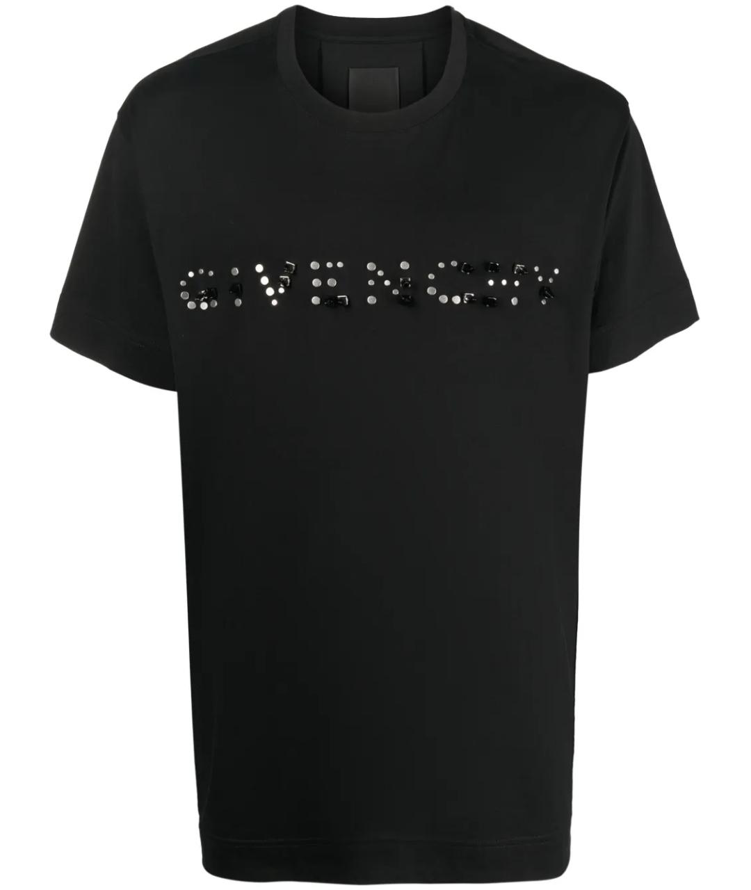 GIVENCHY Черная хлопковая футболка, фото 1