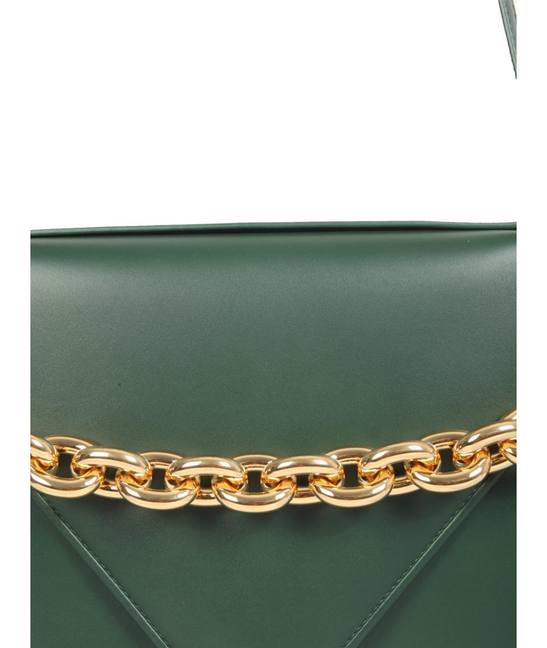 BOTTEGA VENETA Зеленая кожаная сумка через плечо, фото 3
