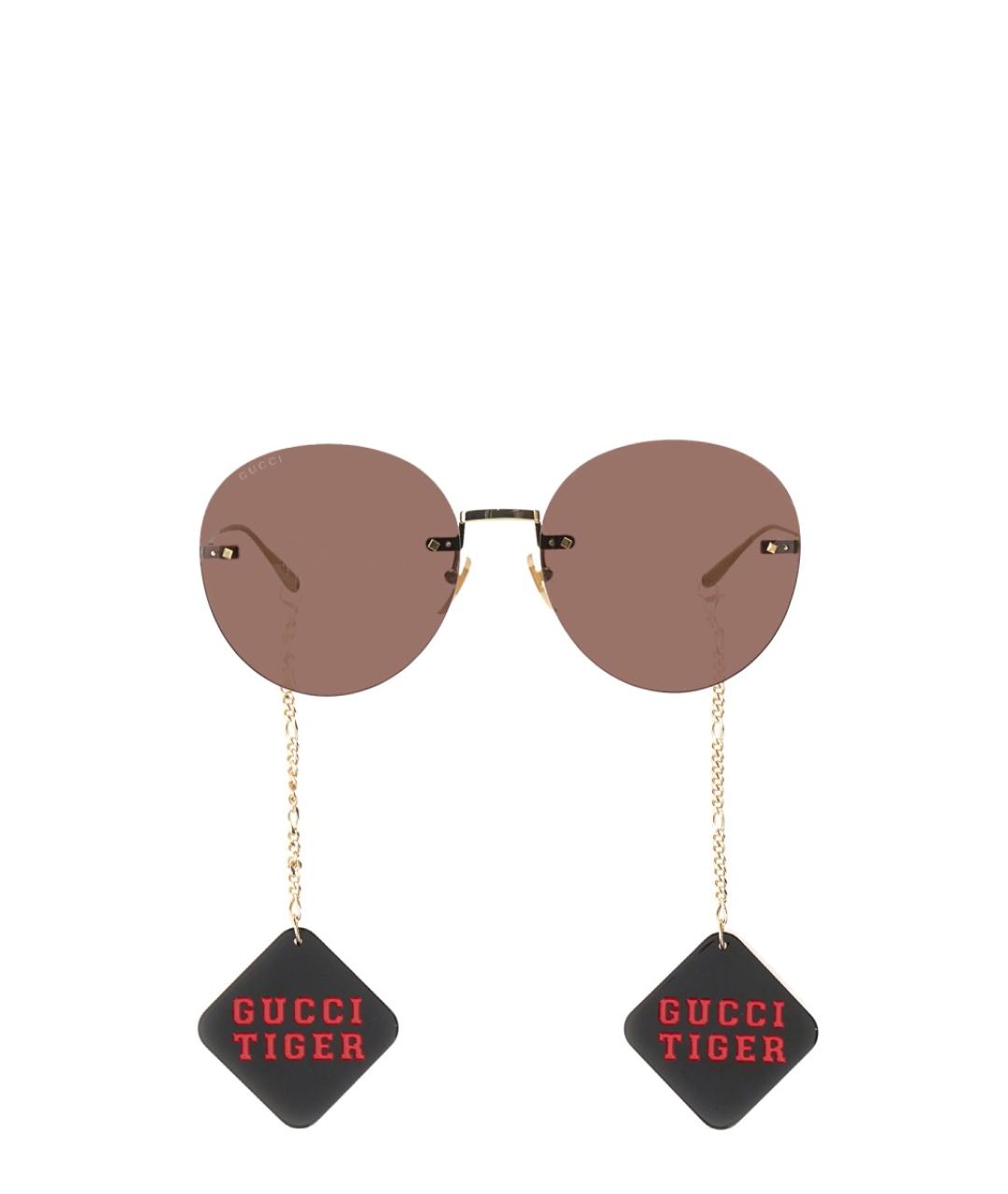 GUCCI Мульти металлические солнцезащитные очки, фото 1