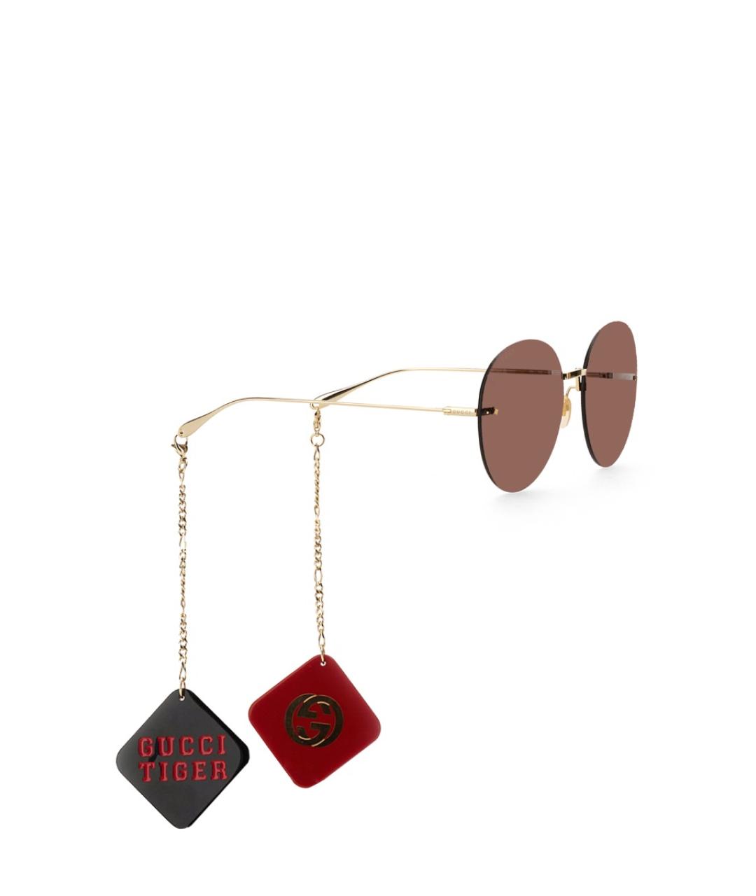 GUCCI Мульти металлические солнцезащитные очки, фото 3