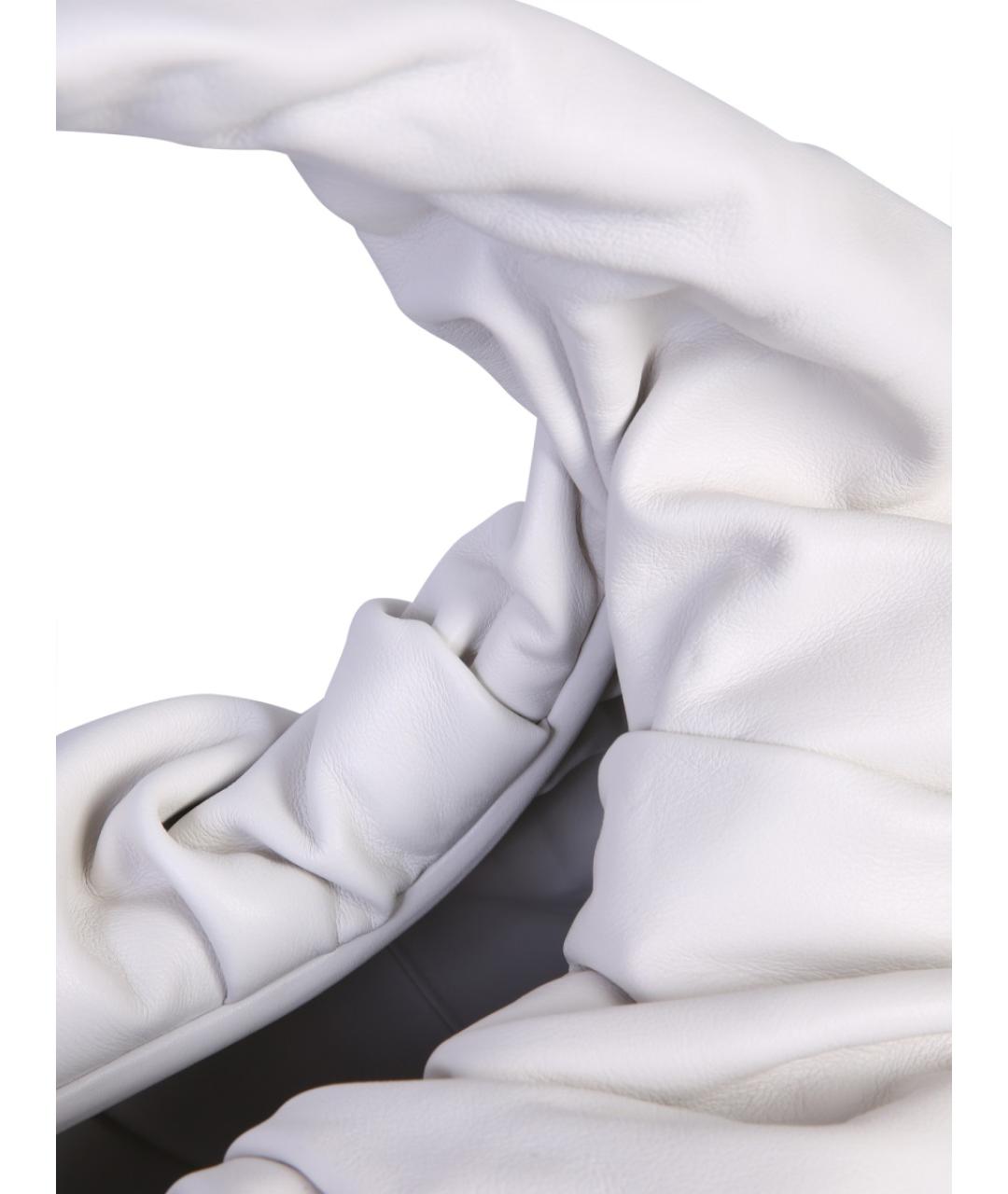 BOTTEGA VENETA Белая кожаная сумка через плечо, фото 2