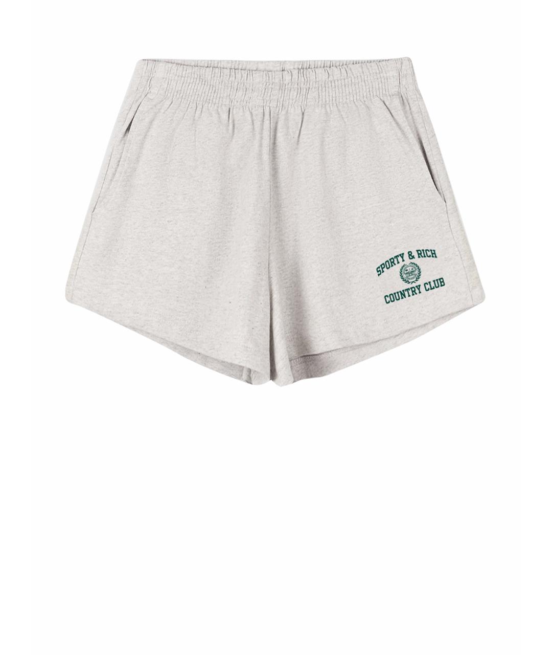 SPORTY AND RICH Серые хлопковые шорты, фото 1