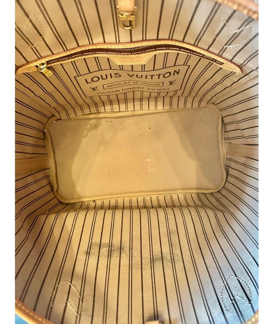 LOUIS VUITTON Коричневая сумка тоут, фото 4