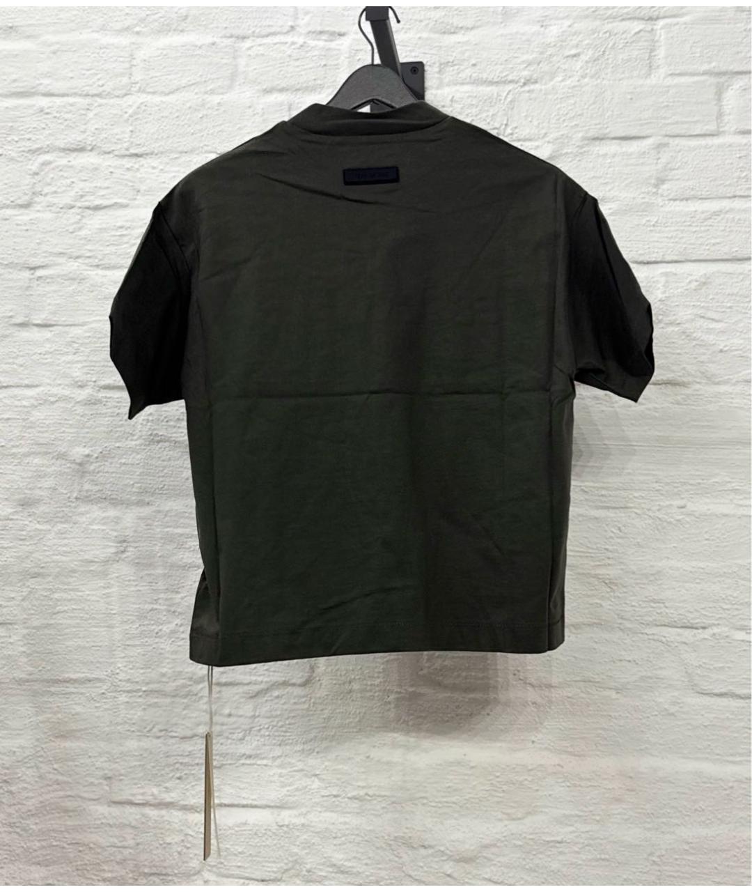 FEAR OF GOD ESSENTIALS Хаки хлопковая детская футболка, фото 3