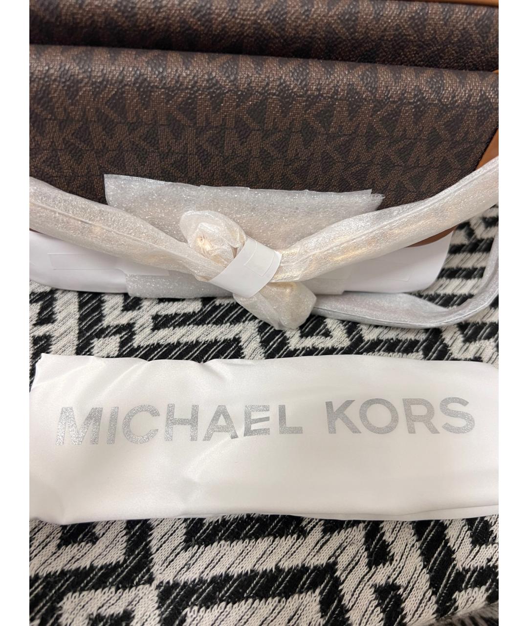 MICHAEL KORS Коричневая сумка через плечо, фото 7