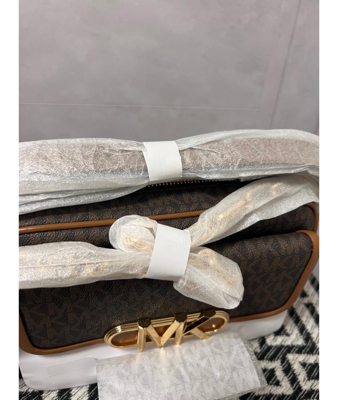 MICHAEL KORS Коричневая сумка через плечо, фото 5
