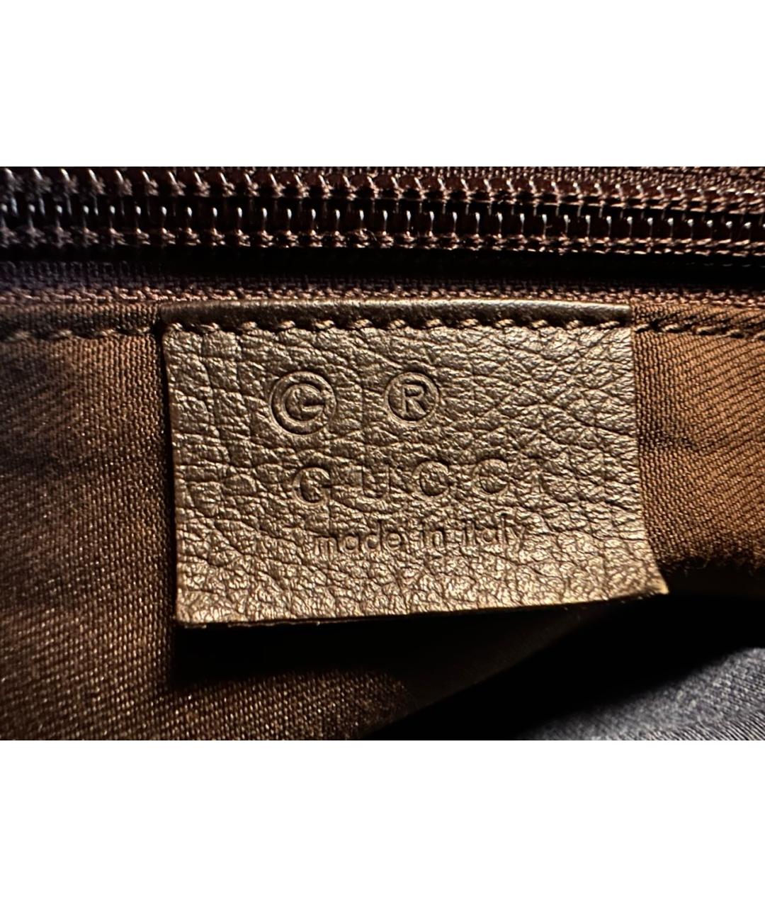 GUCCI Коричневая жаккардовая дорожная/спортивная сумка, фото 5