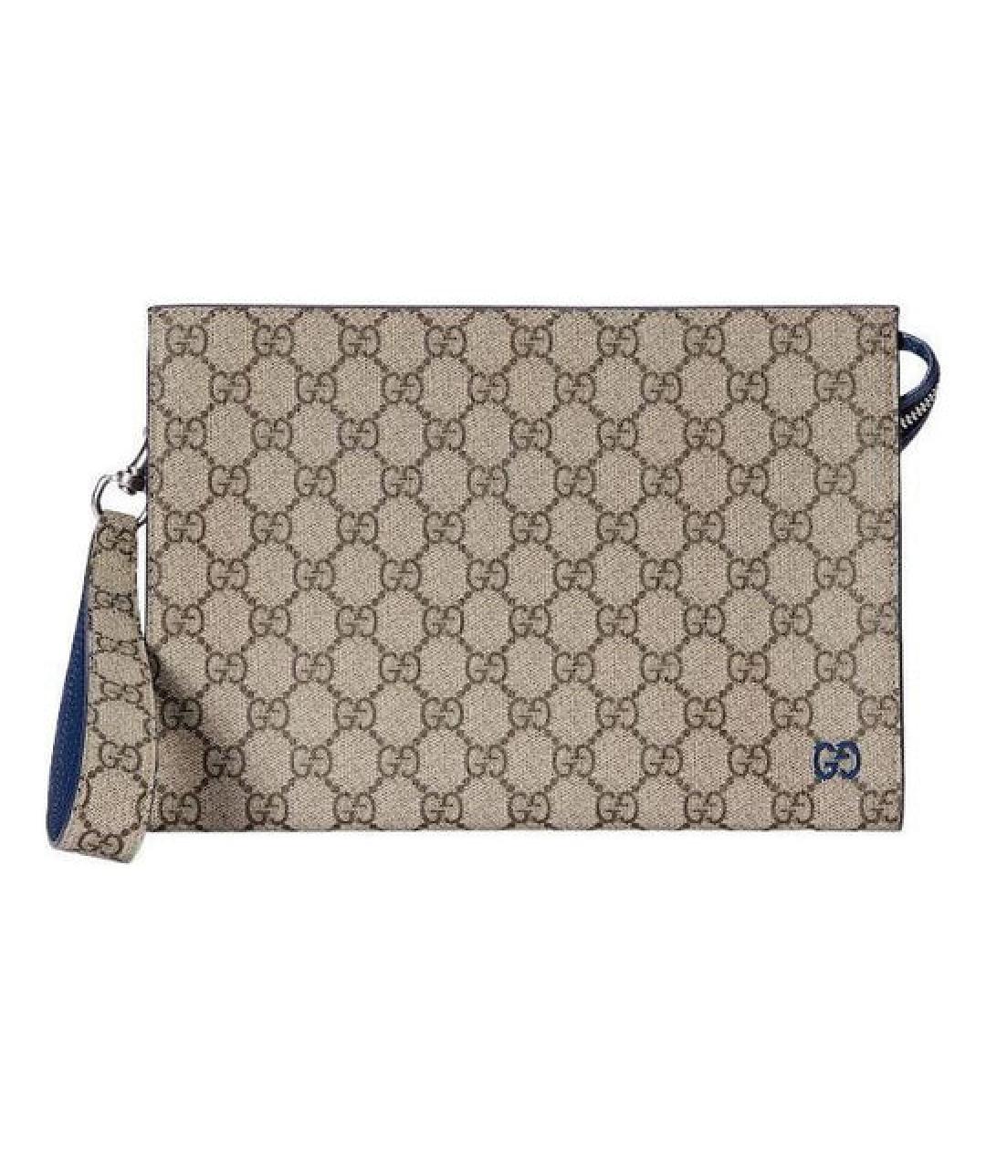 GUCCI Бежевая барсетка, фото 1