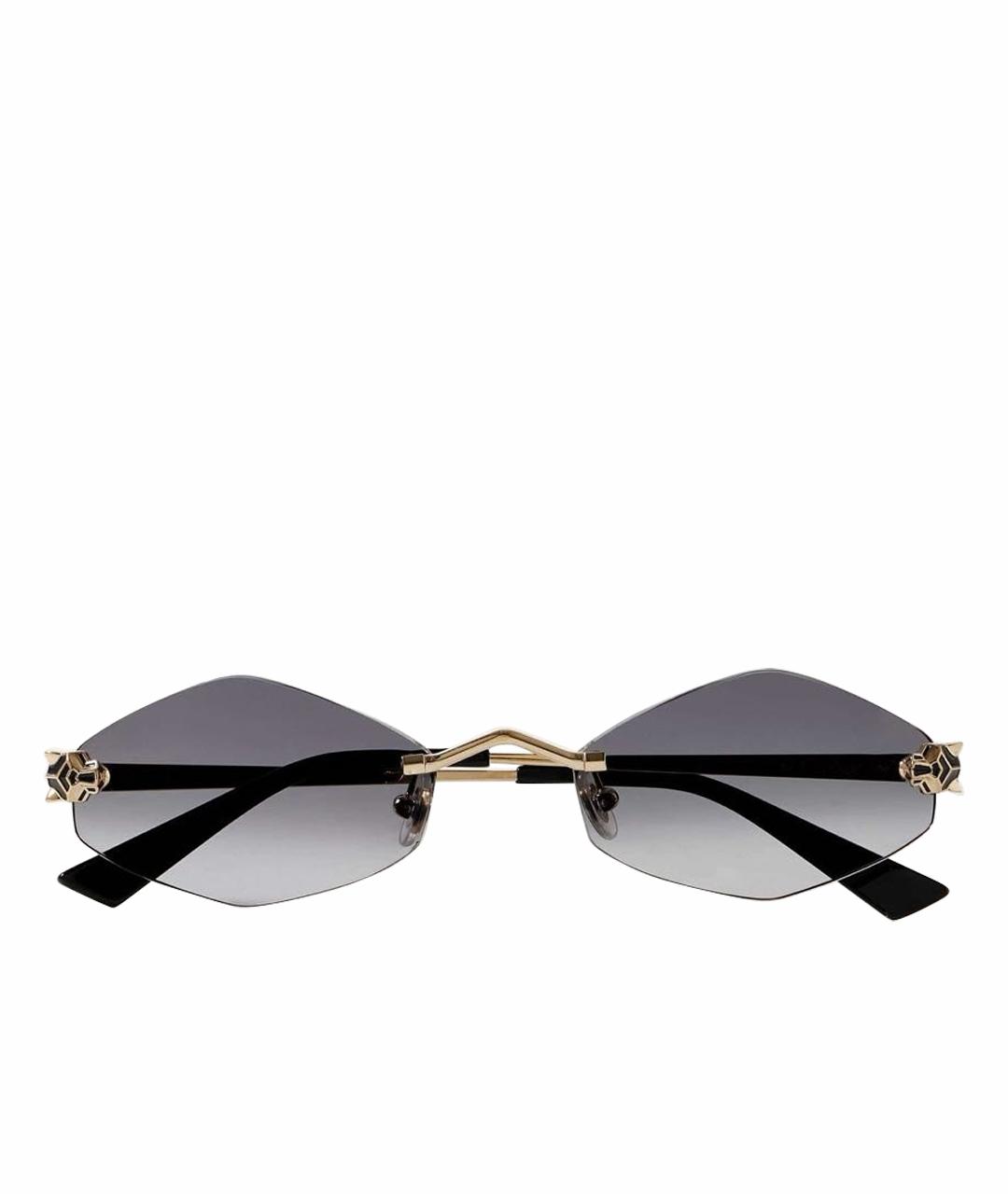 CARTIER Золотые металлические солнцезащитные очки, фото 1