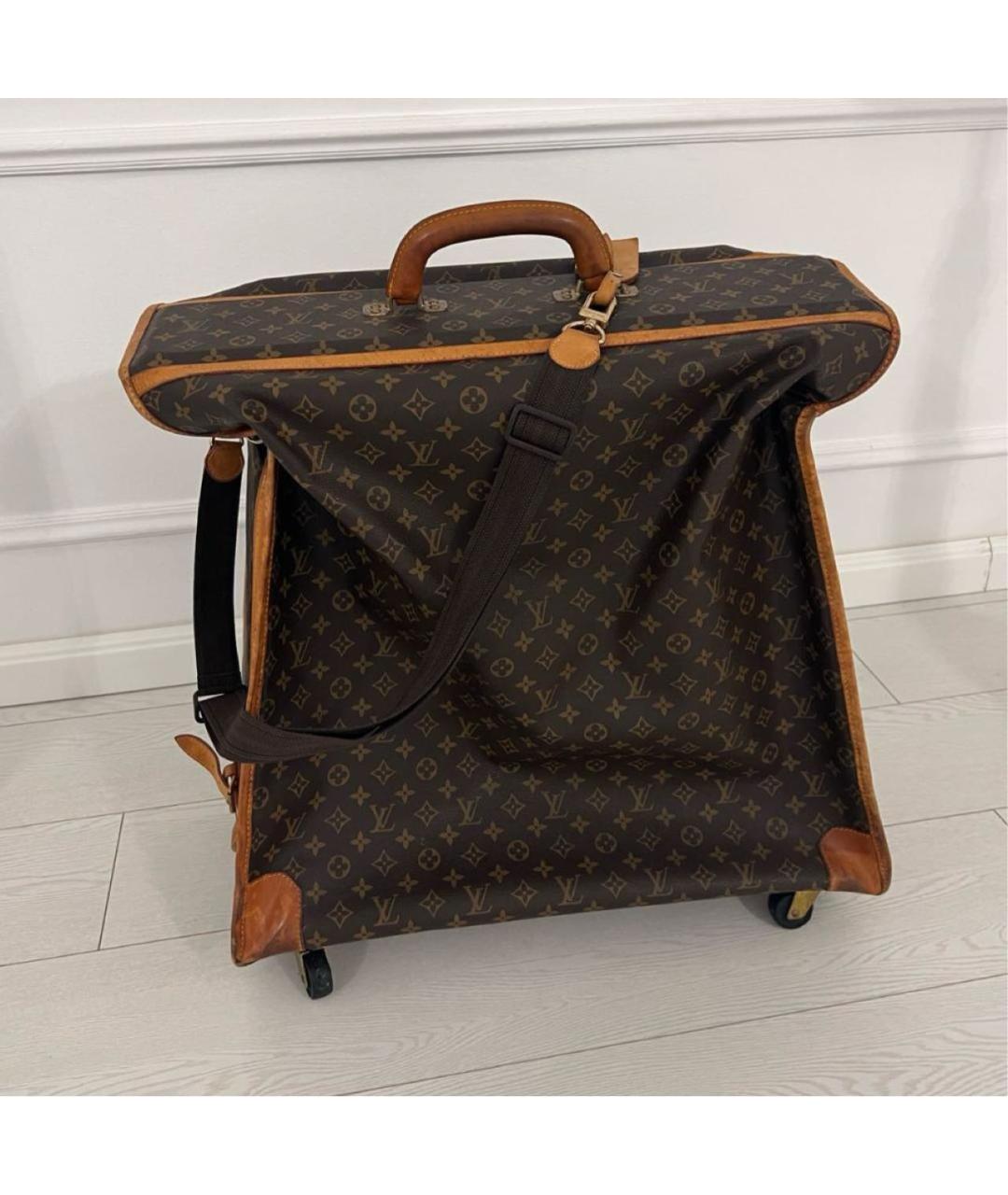 LOUIS VUITTON Коричневый чемодан, фото 7