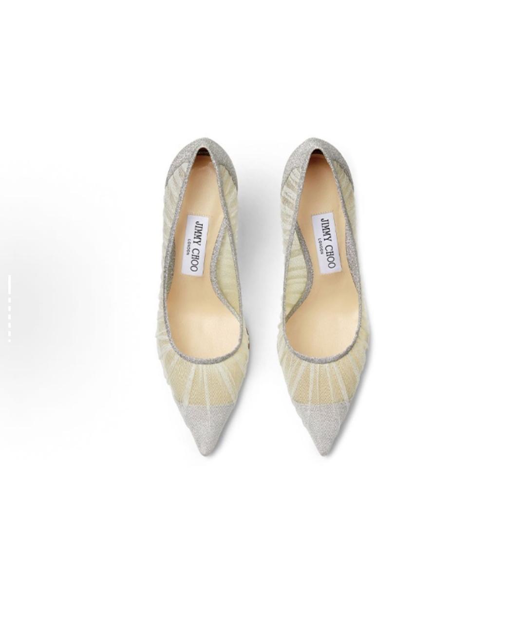 JIMMY CHOO Серебряные туфли, фото 3