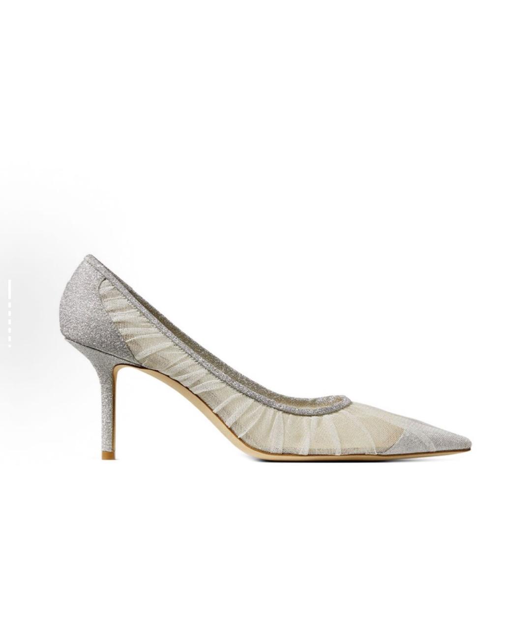 JIMMY CHOO Серебряные туфли, фото 5