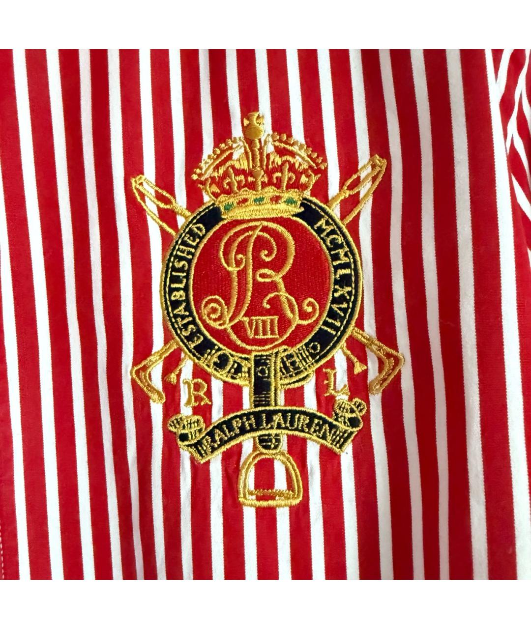 RALPH LAUREN Красная хлопковая рубашка, фото 4