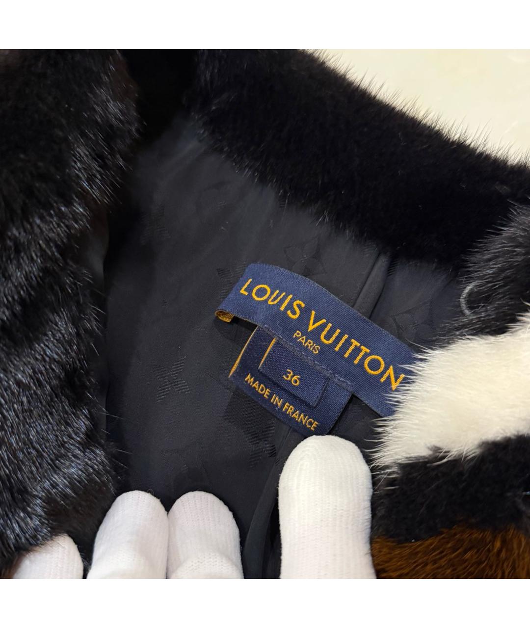LOUIS VUITTON Мульти меховой жилет, фото 3