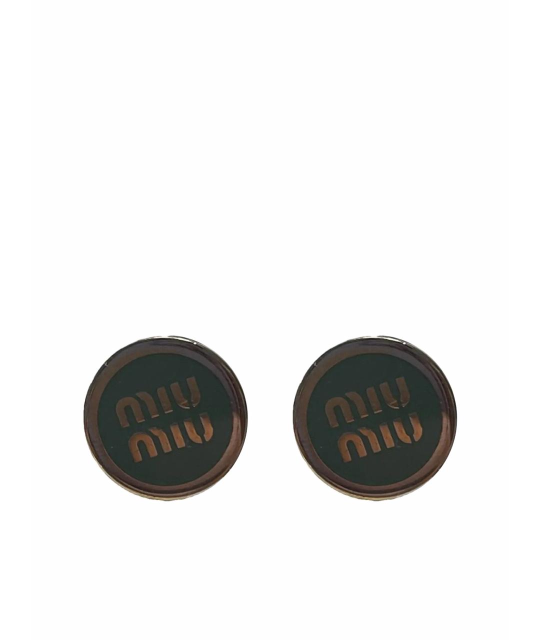MIU MIU Бирюзовые серьги, фото 1