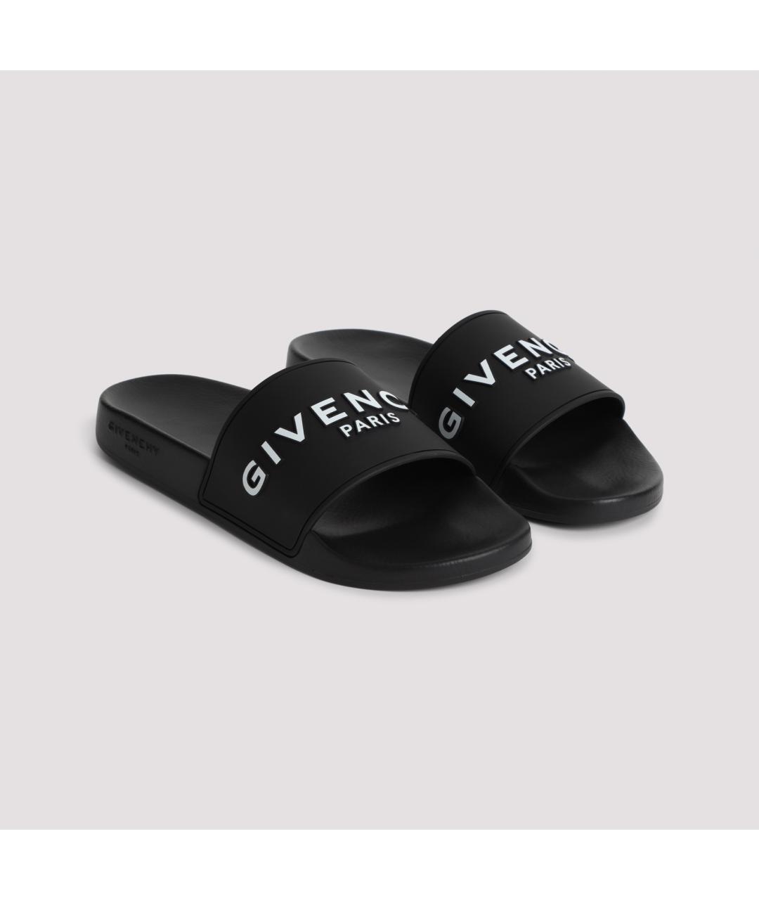 GIVENCHY Черные шлепанцы, фото 5