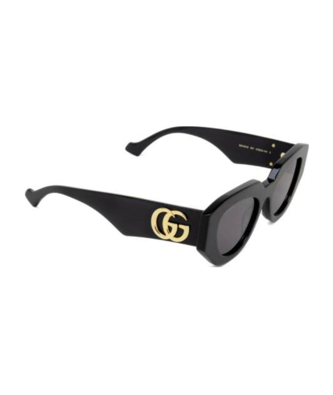 GUCCI Черные пластиковые солнцезащитные очки, фото 1