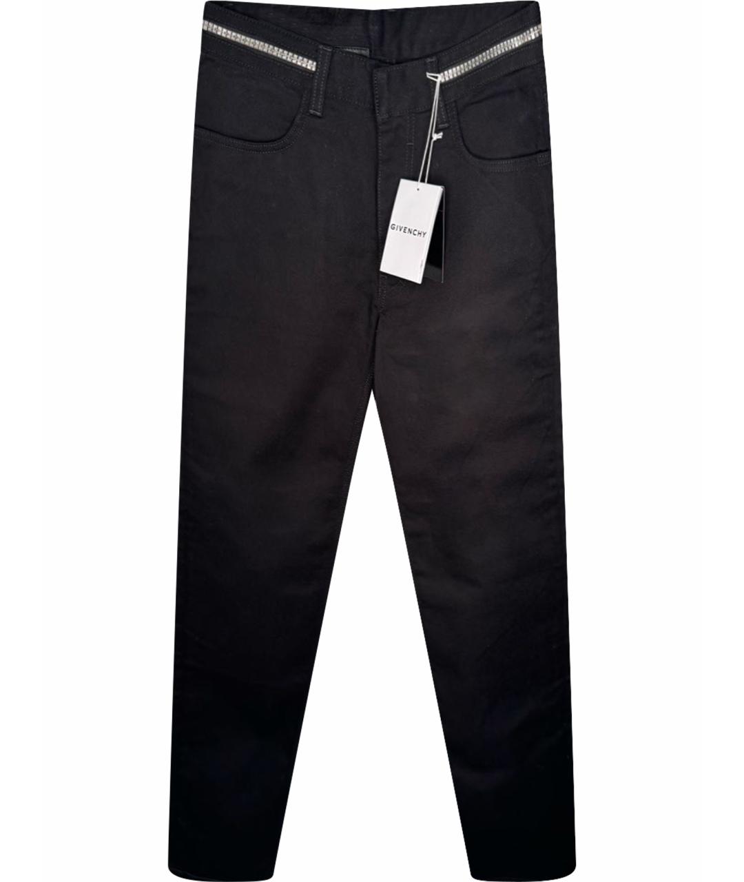 GIVENCHY Черные хлопковые джинсы скинни, фото 1