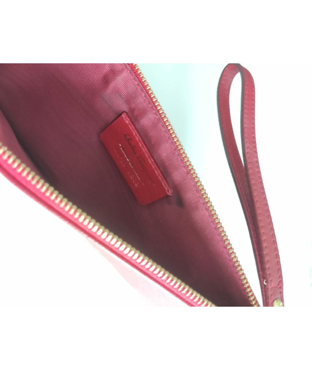 SALVATORE FERRAGAMO Красный кожаный кошелек, фото 3
