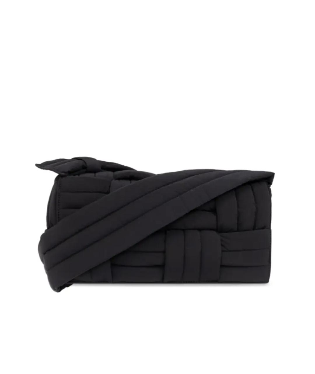 BOTTEGA VENETA Черная тканевая сумка на плечо, фото 1