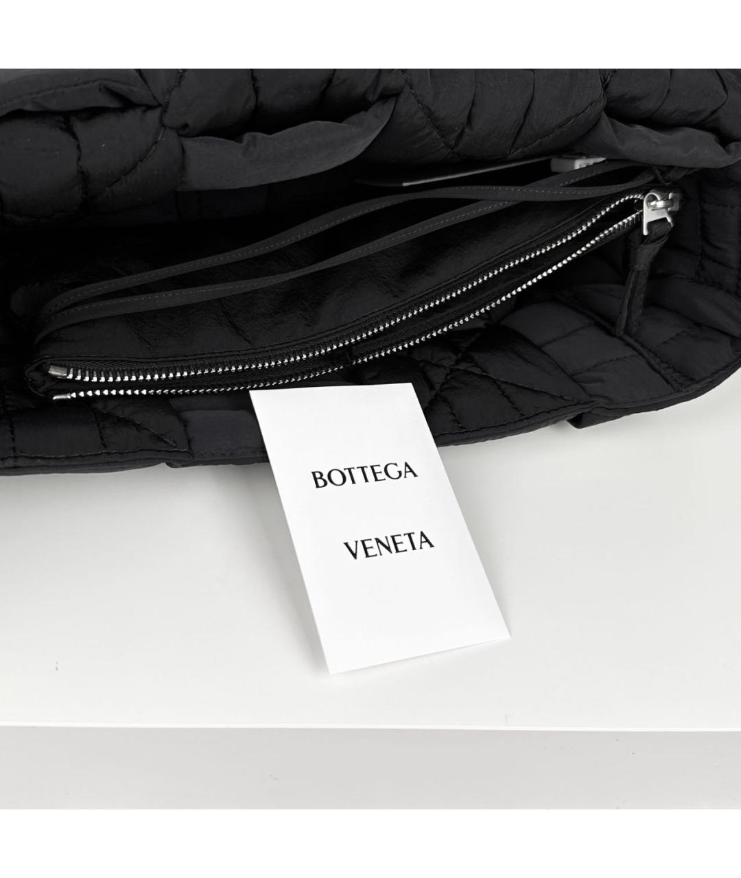 BOTTEGA VENETA Черная тканевая сумка на плечо, фото 7