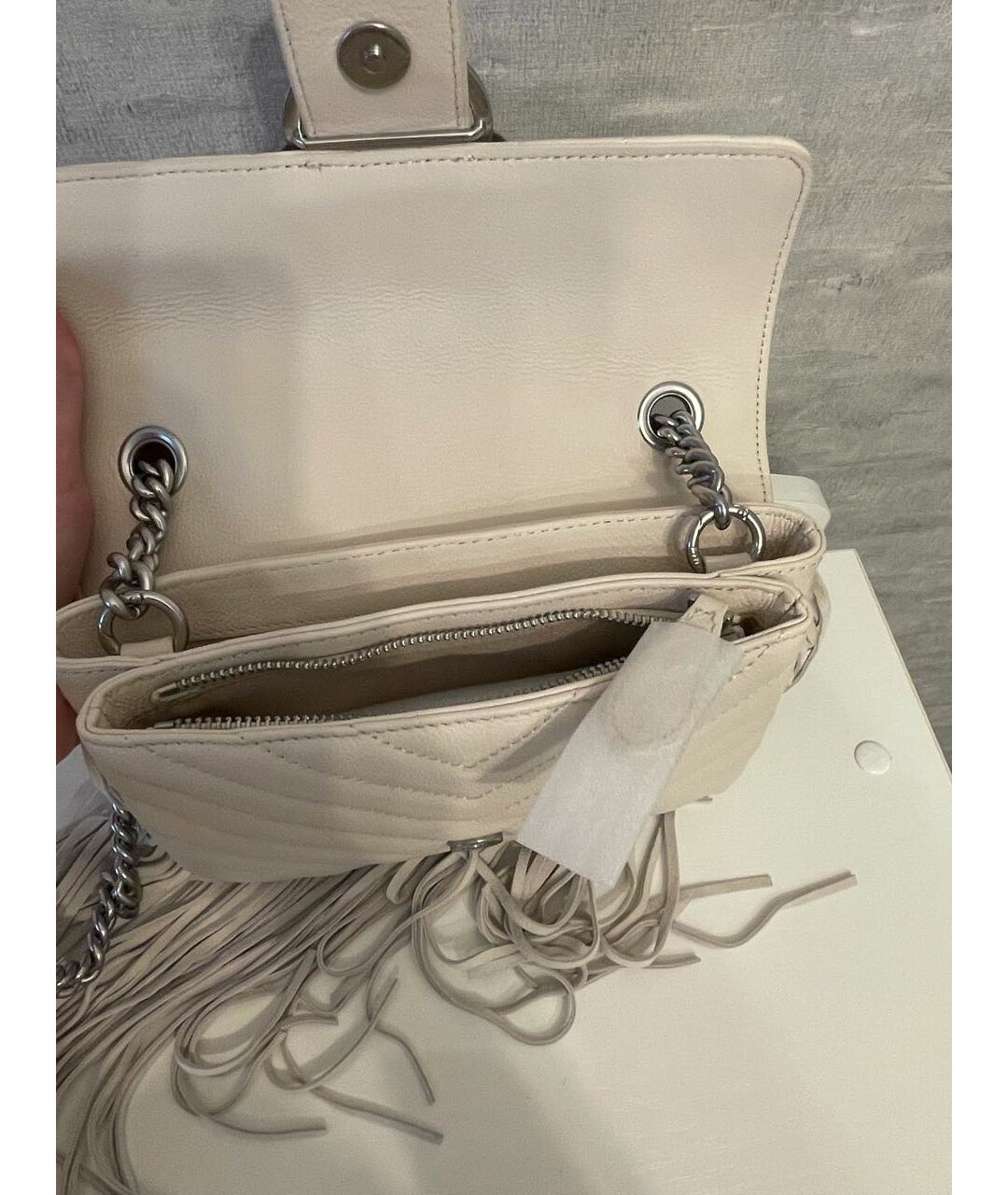 PINKO Бежевая кожаная сумка тоут, фото 6