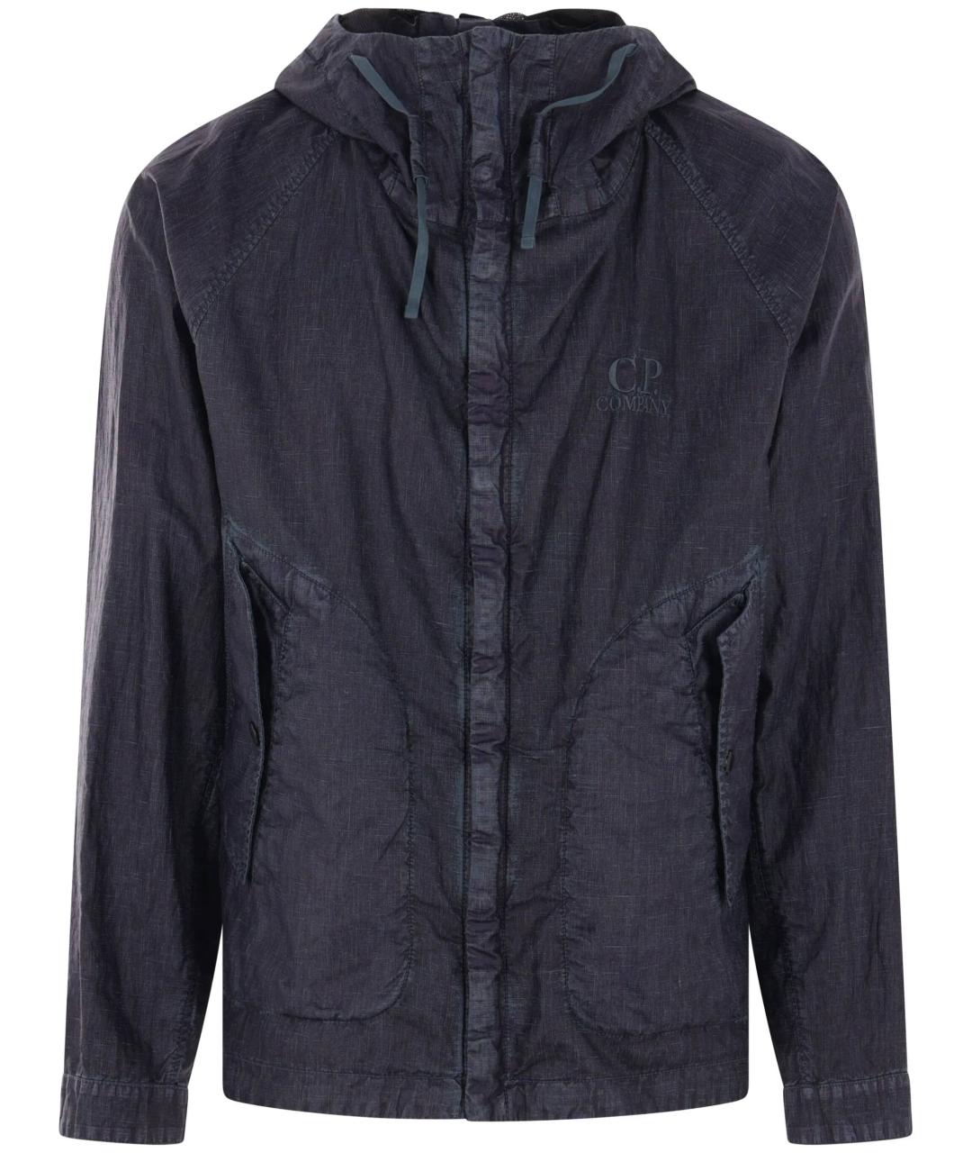 CP COMPANY Черная льняная куртка, фото 1