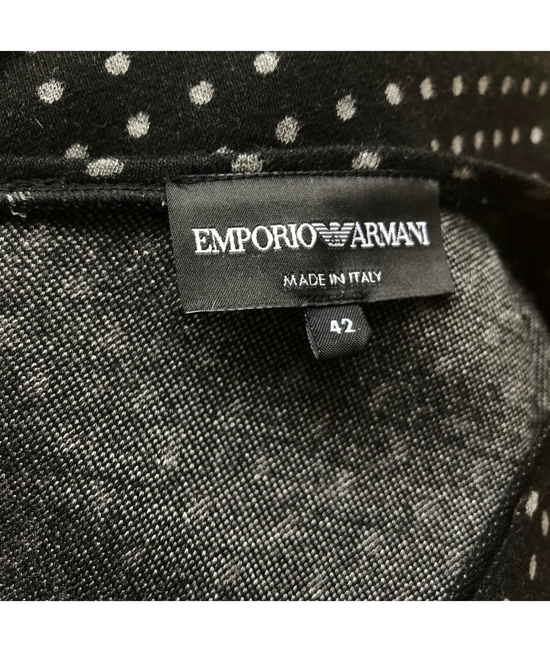 EMPORIO ARMANI Антрацитовое вискозное платье, фото 3