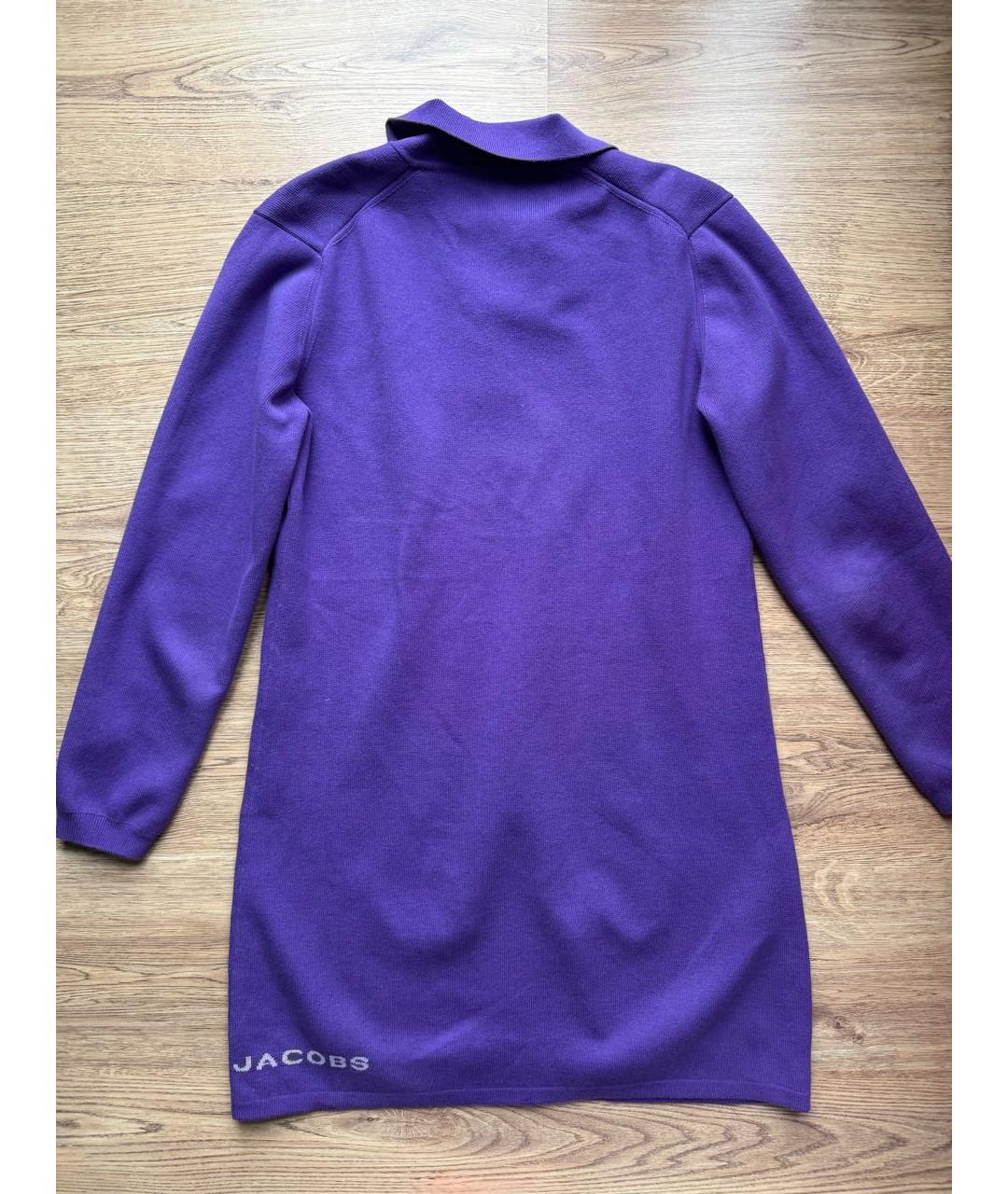 MARC JACOBS Фиолетовое хлопковое повседневное платье, фото 3