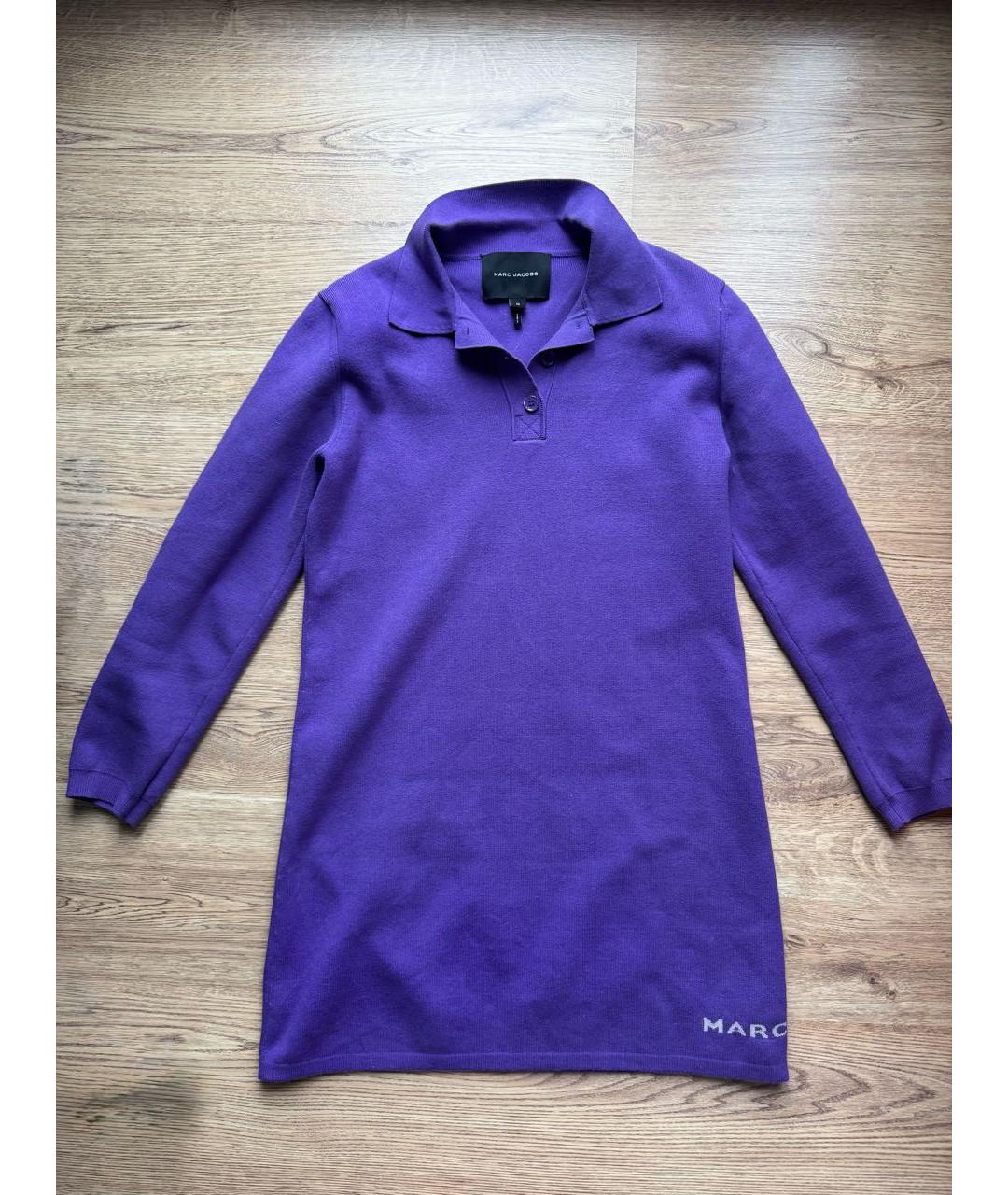MARC JACOBS Фиолетовое хлопковое повседневное платье, фото 2
