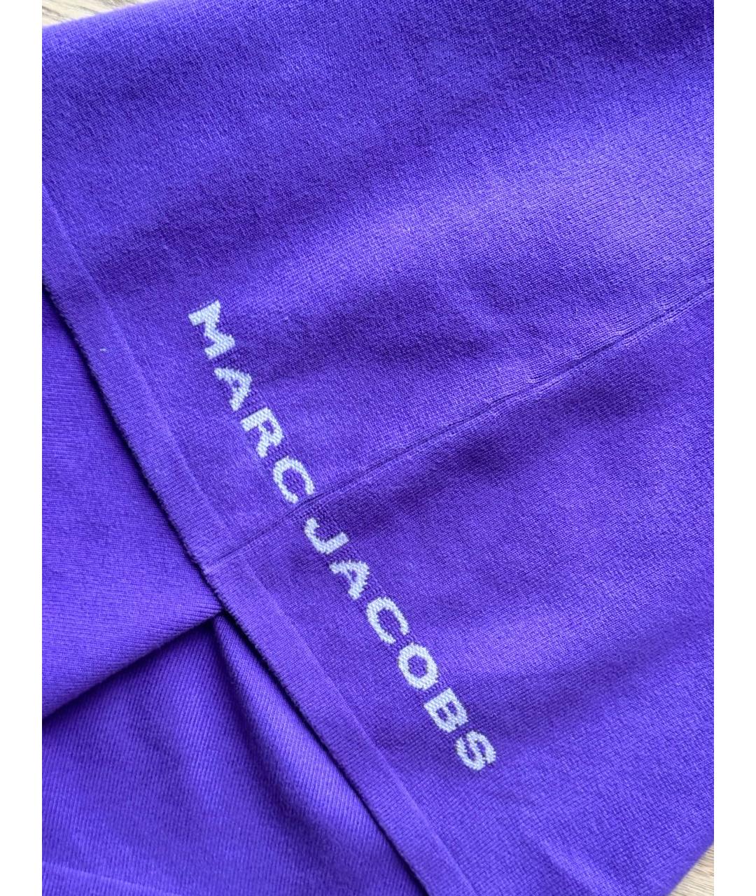 MARC JACOBS Фиолетовое хлопковое повседневное платье, фото 4