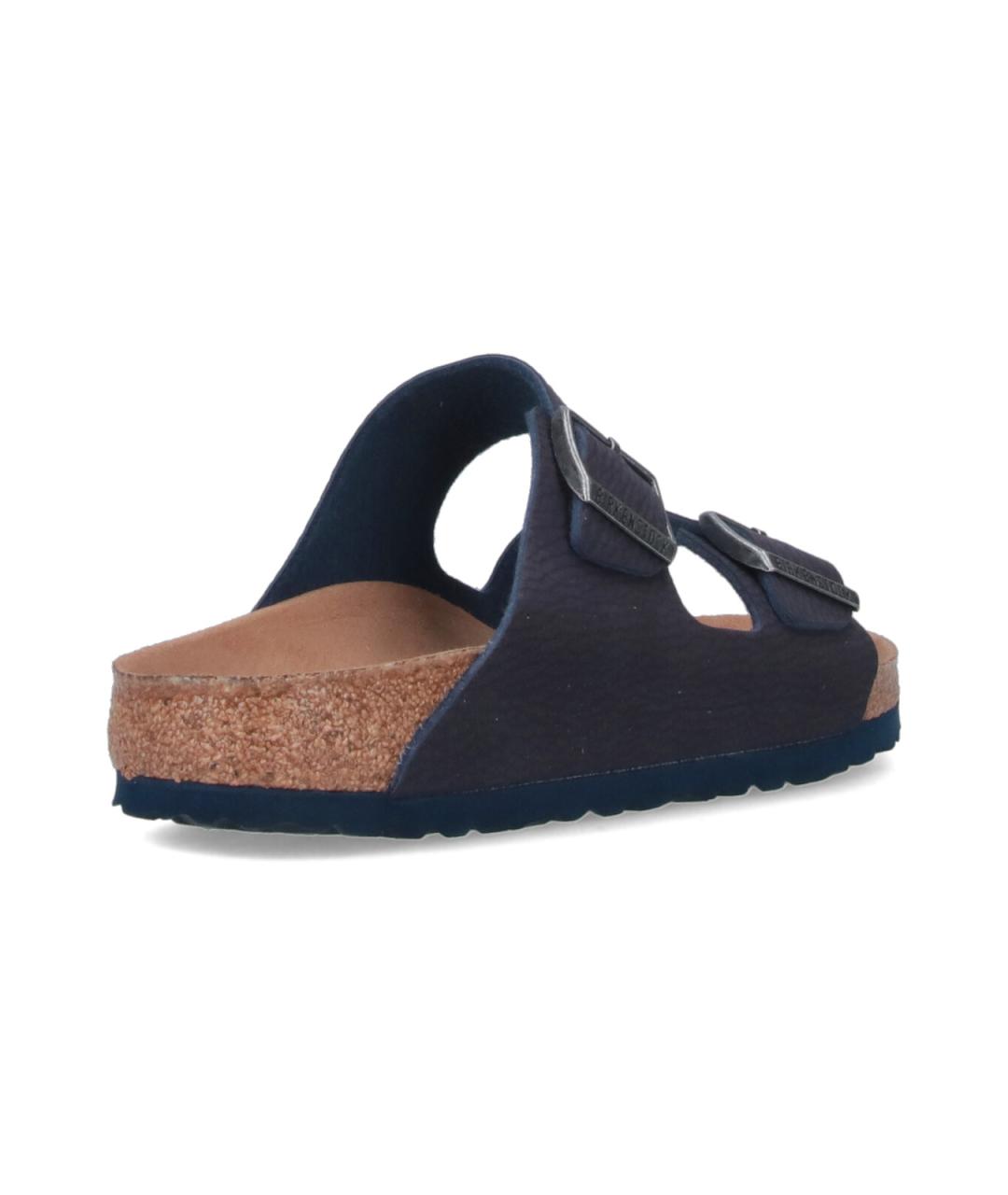 BIRKENSTOCK Синие синтетические шлепанцы, фото 4